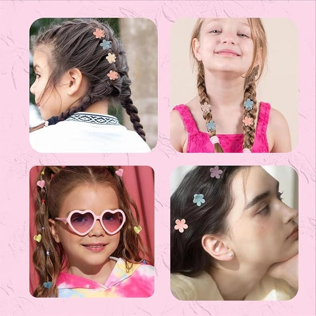 50 Pcs Baby Hair Clips for Girls, Colorful Hair Accessories Set for Kids, Mixed Designs for Styling, Birthdays and Special Occasions